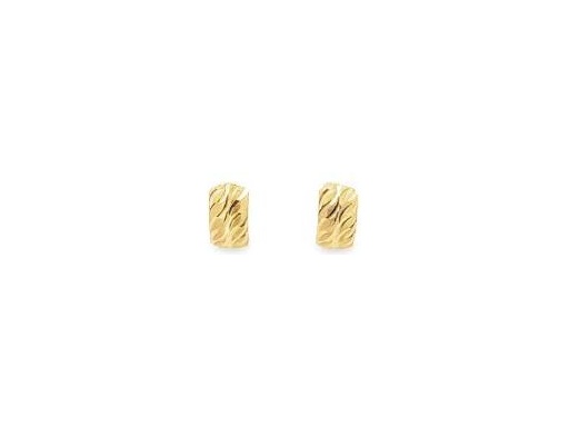 18K Yellow Gold Sculpted Leaf Clip-On Earrings